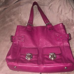 Marc Jacobs Leather Fuchsia Tote